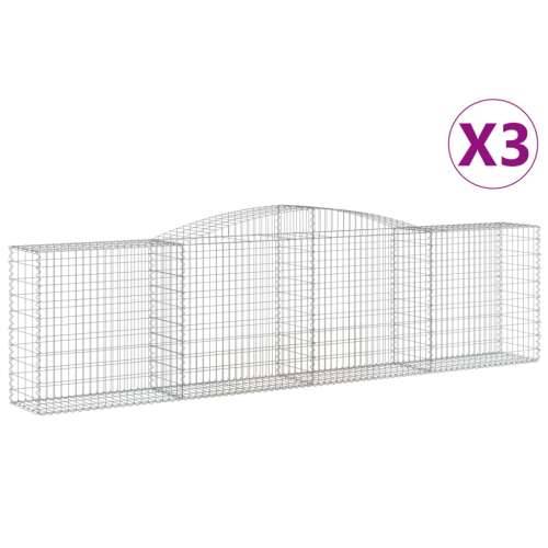 Lučne gabionske košare 3 kom 400x50x100/120cm pocinčano željezo - 400 x 50 x 100/120 cm 3 Cijena
