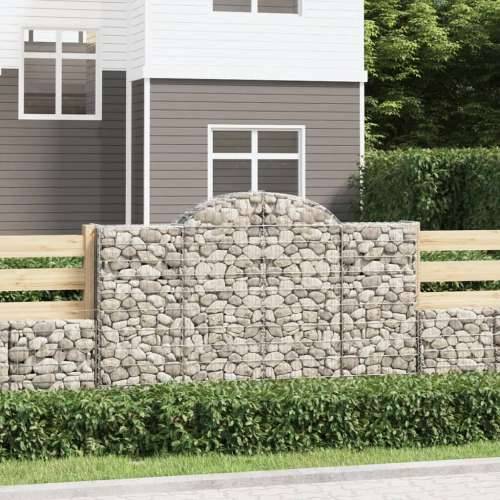 Gabion - Gabion ograde - Gabionska košara s lukom 200x30x120/140 cm pocinčano željezo - 200 x 30 x 120/140 cm 1 Cijena