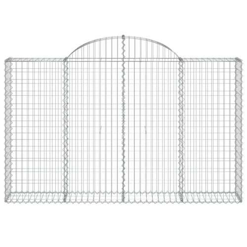 Gabion - Gabion ograde - Gabionska košara s lukom 200x30x120/140 cm pocinčano željezo - 200 x 30 x 120/140 cm 1 Cijena