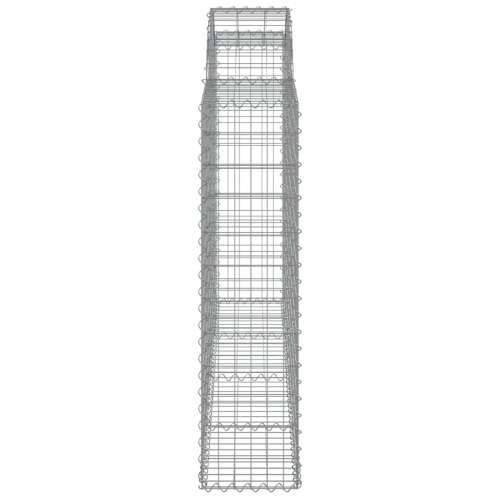 Gabion - Gabion ograde - Gabionska košara s lukom 200x30x120/140 cm pocinčano željezo - 200 x 30 x 120/140 cm 1 Cijena