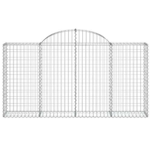 Gabion - Gabion ograde - Gabionska košara s lukom 200x30x100/120 cm pocinčano željezo - 200 x 30 x 100/120 cm 1 Cijena