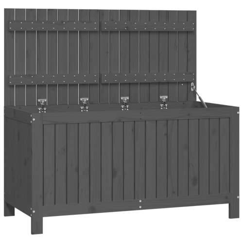 Vrtna kutija za pohranu siva 121x55x64 cm od masivne borovine - Siva boja bora 121 x 55 x 64 cm Cijena