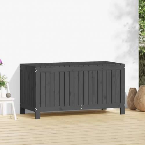 Vrtna kutija za pohranu siva 121x55x64 cm od masivne borovine - Siva boja bora 121 x 55 x 64 cm Cijena