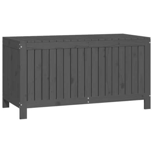 Vrtna kutija za pohranu siva 121x55x64 cm od masivne borovine - Siva boja bora 121 x 55 x 64 cm Cijena