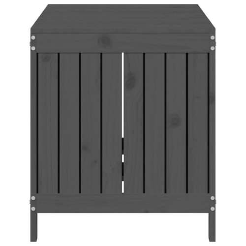 Vrtna kutija za pohranu siva 121x55x64 cm od masivne borovine - Siva boja bora 121 x 55 x 64 cm Cijena