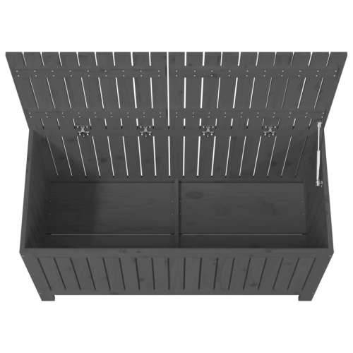 Vrtna kutija za pohranu siva 121x55x64 cm od masivne borovine - Siva boja bora 121 x 55 x 64 cm Cijena