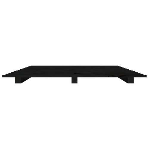 Okvir za krevet crni 90 x 190 cm od masivne borovine - Crna 90 x 190 cm Cijena