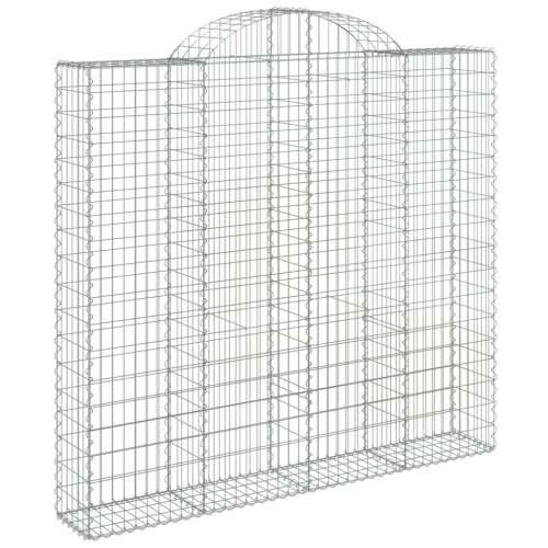Gabion - Gabion ograde - Gabionska košara s lukom 200x30x180/200 cm pocinčano željezo - 200 x 30 x 180/200 cm 1 Cijena