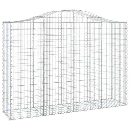 Lučne gabionske košare 2 kom 200x50x140/160cm pocinčano željezo - 200 x 50 x 140/160 cm 2 Cijena
