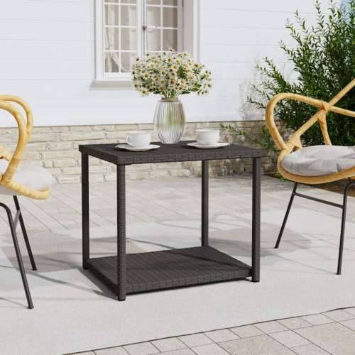 Bočni stolić crni 55 x 45 x 49 cm od poliratana - Crna 1 Cijena