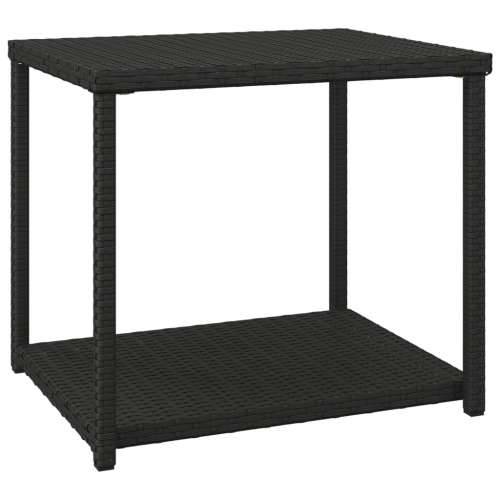 Bočni stolić crni 55 x 45 x 49 cm od poliratana - Crna 1 Cijena