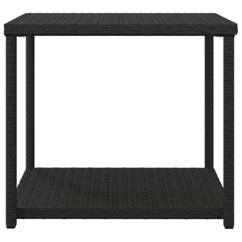 Bočni stolić crni 55 x 45 x 49 cm od poliratana - Crna 1 Cijena
