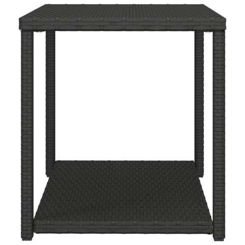 Bočni stolić crni 55 x 45 x 49 cm od poliratana - Crna 1 Cijena