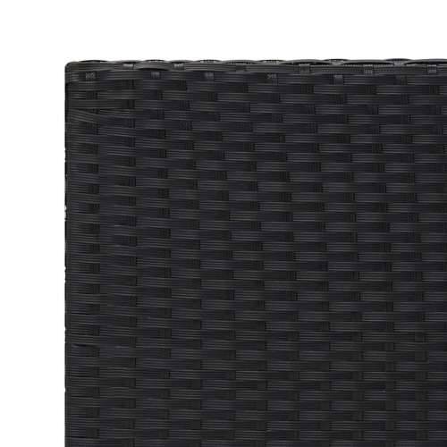 Bočni stolić crni 55 x 45 x 49 cm od poliratana - Crna 1 Cijena