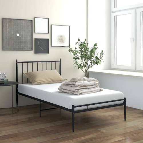 Okvir za krevet crni metalni 90 x 200 cm - Crna 90 x 200 cm Cijena