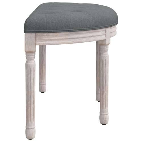 Klupa tamnosiva 81,5 x 41 x 49 cm od tkanine - Siva 81.5 x 41 x 49 cm Cijena