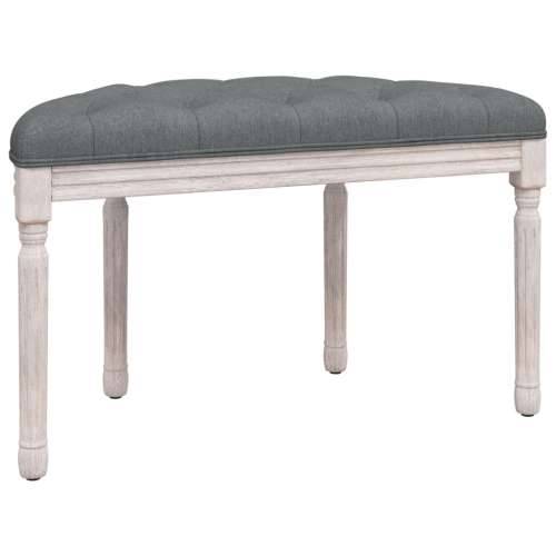 Klupa tamnosiva 81,5 x 41 x 49 cm od tkanine - Siva 81.5 x 41 x 49 cm Cijena