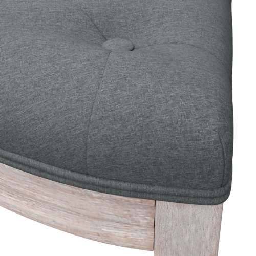 Klupa tamnosiva 81,5 x 41 x 49 cm od tkanine - Siva 81.5 x 41 x 49 cm Cijena