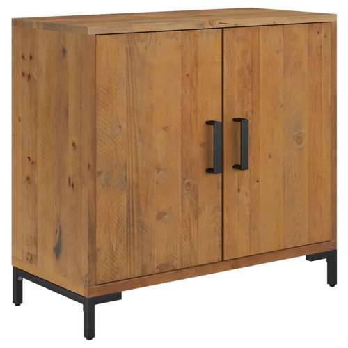 Komoda smeđa 75 x 35 x 70 cm od masivne borovine - Smeđa 1 Cijena