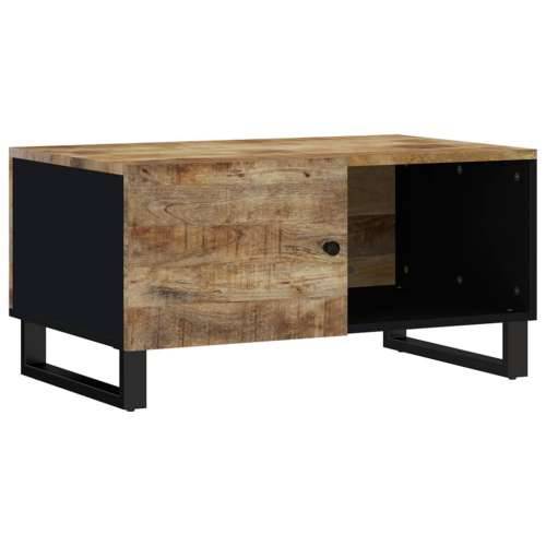Stolić za kavu 80x50x40 cm od drva manga i konstruiranog drva - Svijetlo drvo 1 Cijena
