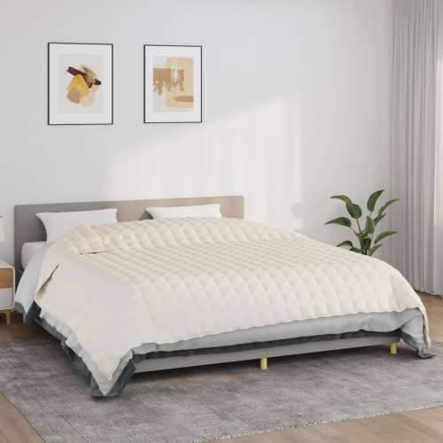 Teška deka svijetla krem 235x290 cm 11 kg od tkanine - Krema 235 x 290 cm 1 11 kg Cijena