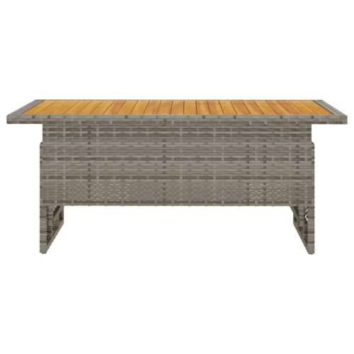 Vrtni stol sivi 100x50x43/63 cm od drva bagrema i poliratana - Siva 1 Cijena