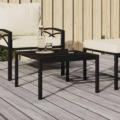 Vrtni stolić za kavu crni 60 x 60 x 35 cm čelični - Crna 1 Cijena