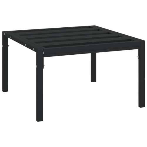 Vrtni stolić za kavu crni 60 x 60 x 35 cm čelični - Crna 1 Cijena
