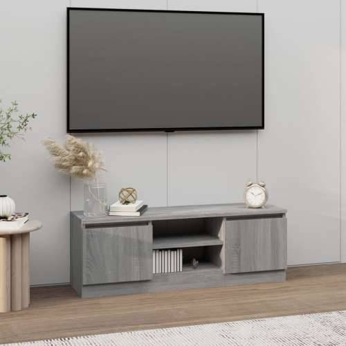 TV ormarić s vratima boja sivog hrasta sonome 102x30x36 cm - Sivi hrast sonoma 1 Cijena