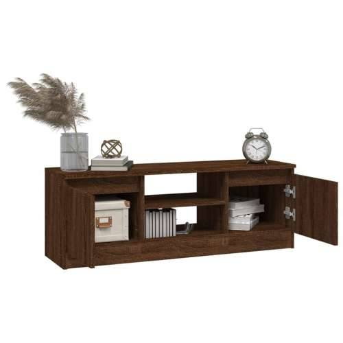TV ormarić s vratima boja smeđeg hrasta 102x30x36 cm - Smeđi hrast 1 Cijena