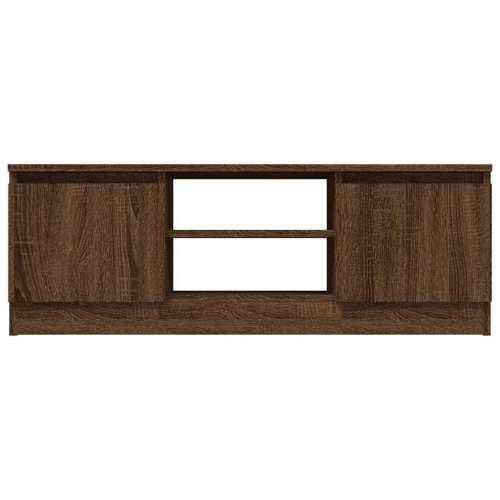 TV ormarić s vratima boja smeđeg hrasta 102x30x36 cm - Smeđi hrast 1 Cijena