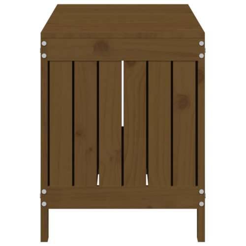Vrtna kutija za pohranu boja meda 108x42,5x54 cm od borovine - Smeđa boja bora 108 x 42.5 x 54 cm Cijena