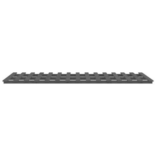 Okvir za krevet sivi 120 x 200 cm od masivne borovine - Siva 120 x 200 cm Cijena