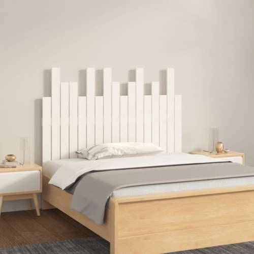 Zidno uzglavlje bijelo 108 x 3 x 80 cm od masivne borovine - Bijela 108 x 80 cm 1 Cijena