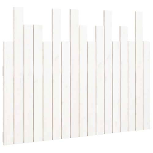 Zidno uzglavlje bijelo 108 x 3 x 80 cm od masivne borovine - Bijela 108 x 80 cm 1 Cijena