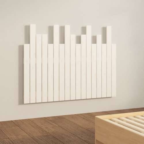 Zidno uzglavlje bijelo 108 x 3 x 80 cm od masivne borovine - Bijela 108 x 80 cm 1 Cijena