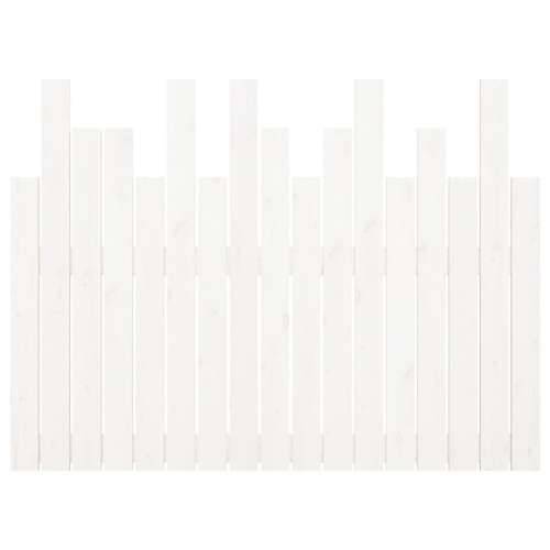 Zidno uzglavlje bijelo 108 x 3 x 80 cm od masivne borovine - Bijela 108 x 80 cm 1 Cijena