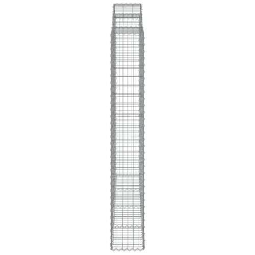 Gabion - Gabion ograde - Gabionska košara s lukom 200x30x200/220 cm pocinčano željezo - 200 x 30 x 200/220 cm 1 Cijena