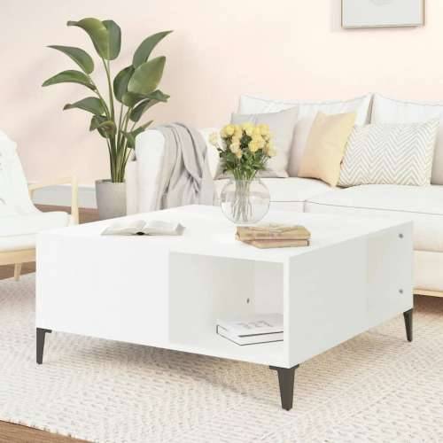 Stolić za kavu bijeli 80 x 80 x 36,5 cm od konstruiranog drva - Bijela 1 Cijena