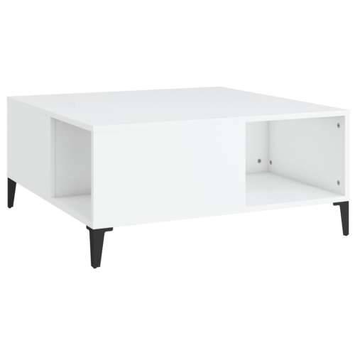 Stolić za kavu bijeli 80 x 80 x 36,5 cm od konstruiranog drva - Bijela 1 Cijena