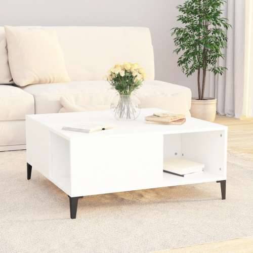 Stolić za kavu bijeli 80 x 80 x 36,5 cm od konstruiranog drva - Bijela 1 Cijena