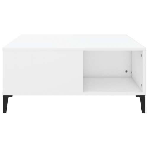 Stolić za kavu bijeli 80 x 80 x 36,5 cm od konstruiranog drva - Bijela 1 Cijena