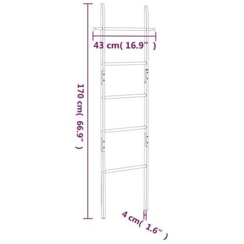 Ljestve za ručnike 170 cm od masivnog drva oraha Cijena