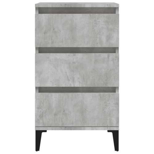 Noćni ormarić siva boja betona 40x35x70 cm konstruirano drvo - Beton siva 1 Cijena