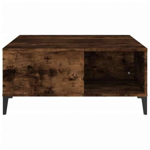 Stolić za kavu boja hrasta 80 x 80 x 36,5 cm konstruirano drvo - Dimljeni hrast 1 Cijena