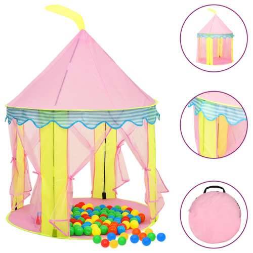 Dječji šator za igru s 250 loptica ružičasti 100 x 100 x 127 cm Cijena