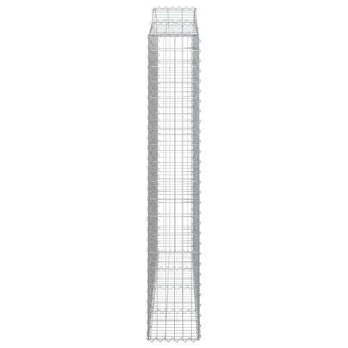 Lučne gabionske košare 2 kom 200x30x180/200cm pocinčano željezo - 200 x 30 x 180/200 cm 2 Cijena