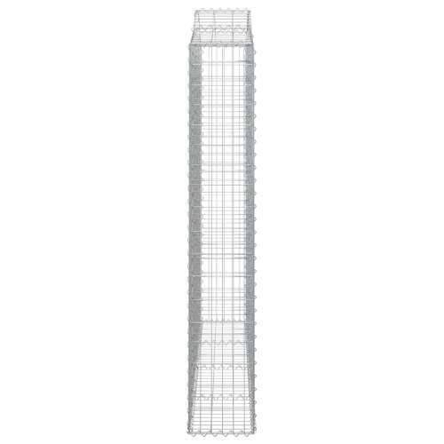 Lučne gabionske košare 5 kom 200x30x180/200cm pocinčano željezo - 200 x 30 x 180/200 cm 5 Cijena