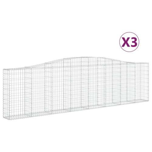 Lučne gabionske košare 3 kom 400x30x100/120cm pocinčano željezo - 400 x 30 x 100/120 cm 3 Cijena