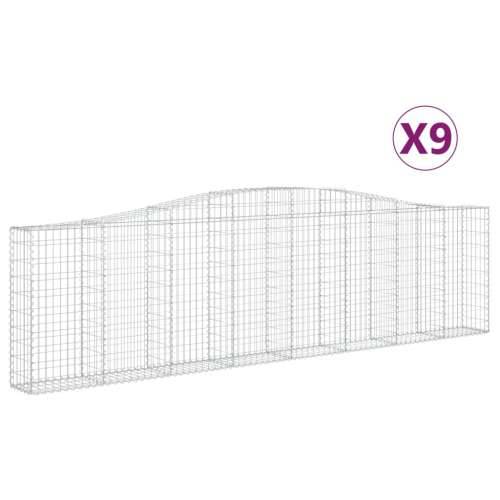 Lučne gabionske košare 9 kom 400x30x100/120cm pocinčano željezo - 400 x 30 x 100/120 cm 9 Cijena